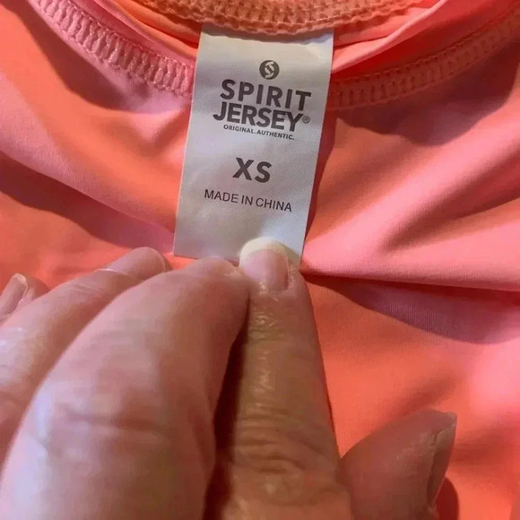 Spirit Jersey Tip For Girls Pink Size XS - Picture 2 of 2